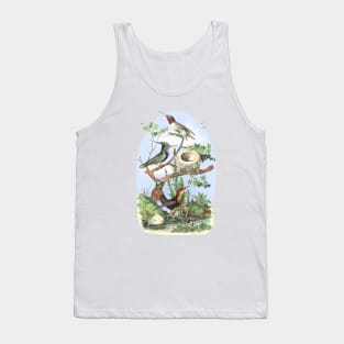 Hummingbirds Illustration Tank Top